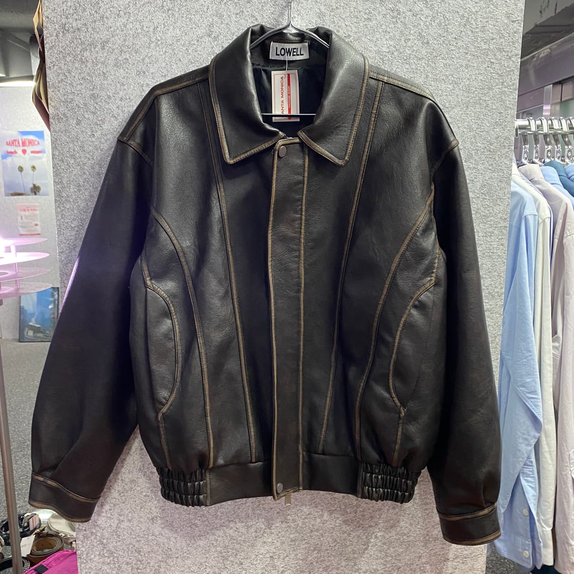 LOWELL 라인 레더 자켓 A6 상품이미지2