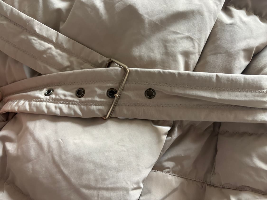 지컷 사가퍼 구스롱패딩 벨트패딩 카멜베이지 55 상품이미지7