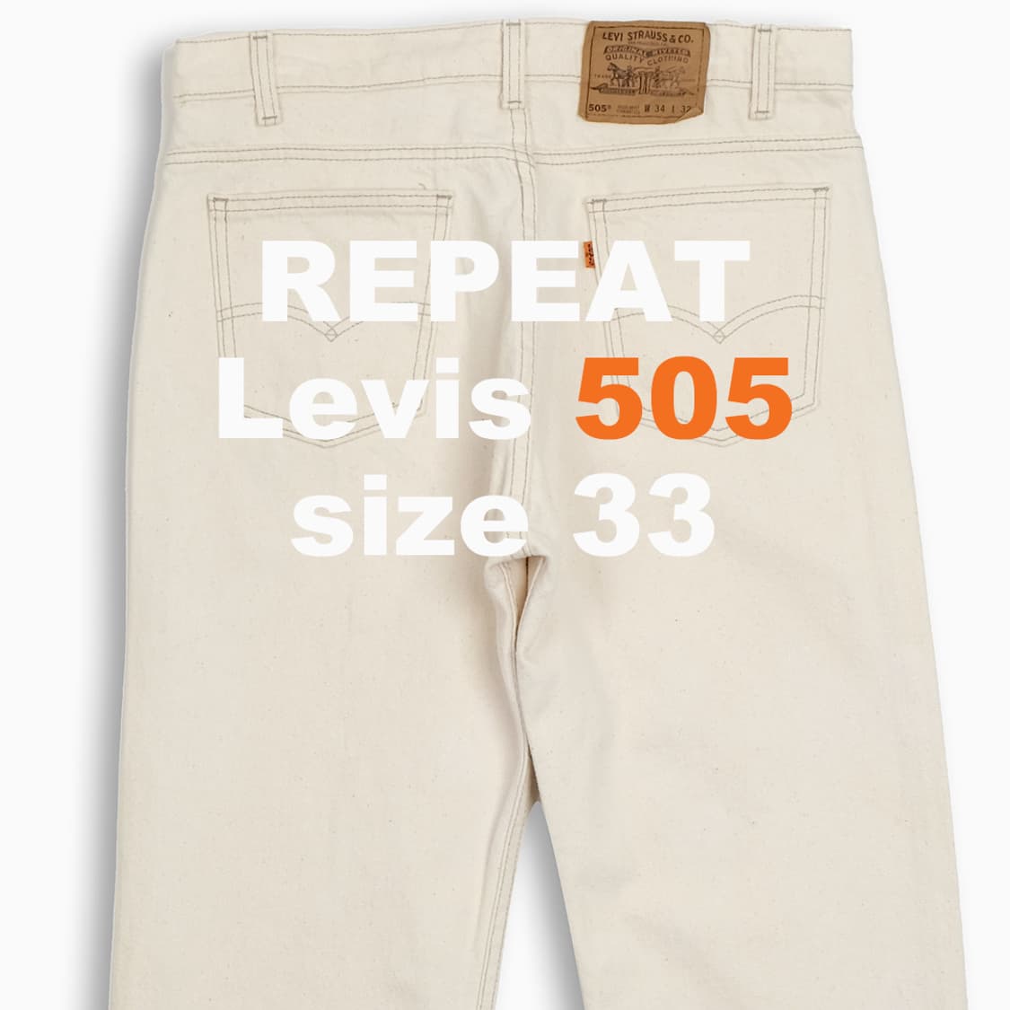 리바이스 505 오렌지탭 90s USA 33 인치 OR50534127 상품이미지1