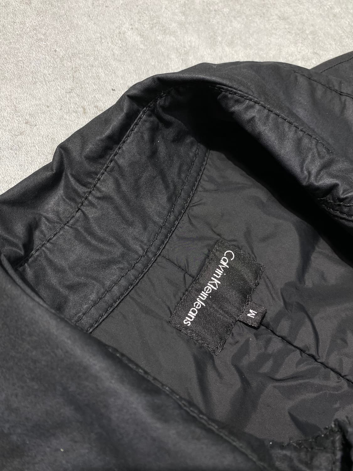 [M] 00s Calvin Klein 캘빈클라인 벨티드 더블 코트 상품이미지7