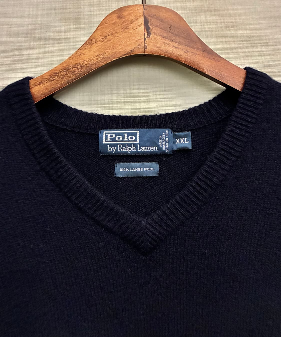 (XL)POLO 폴로랄프로렌 이태리 램스울 V넥 니트 브이넥니트 상품이미지3