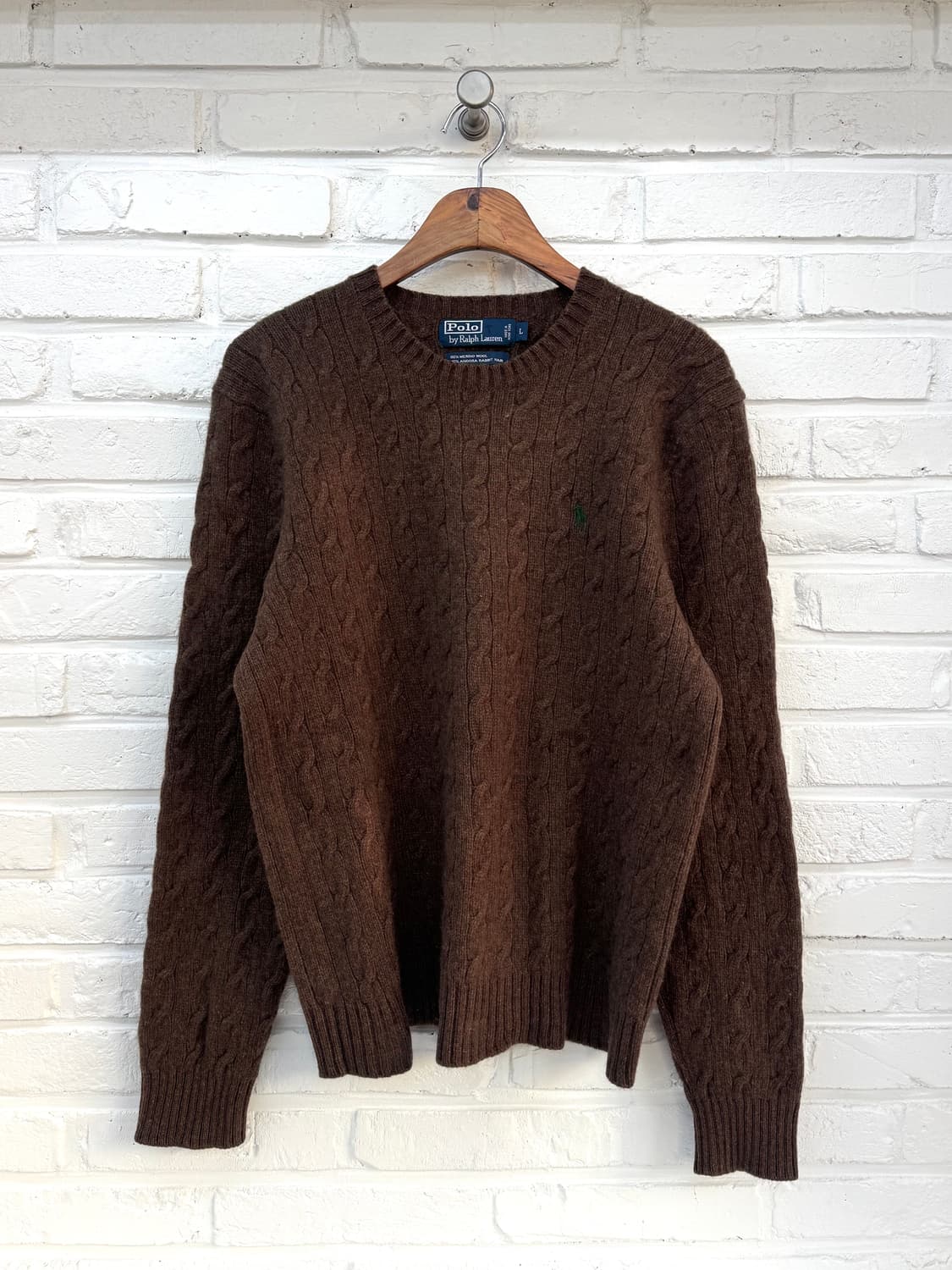 폴로 브라운 앙고라울 니트 상품이미지3