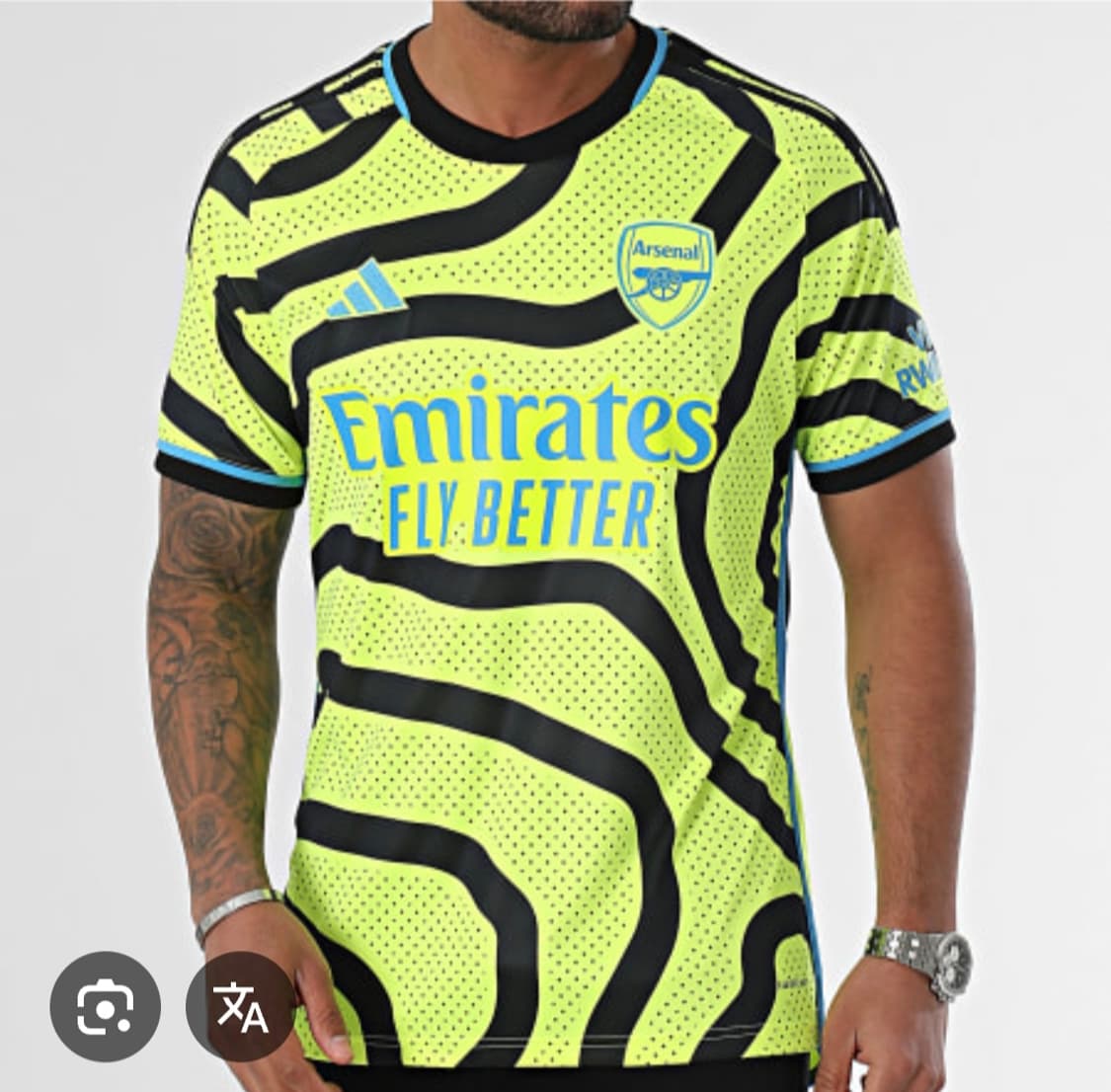 (정품) 23-24 아디다스 아스날 외데고르 어웨이 유니폼 XL 상품이미지1