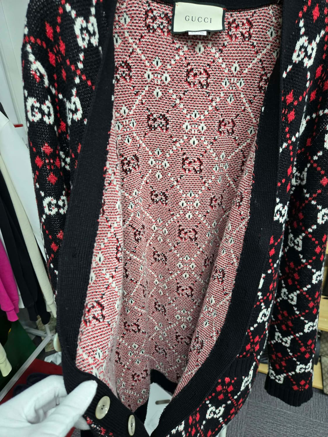 [A급컨디션]구찌 시그니처 가디건 상품이미지6