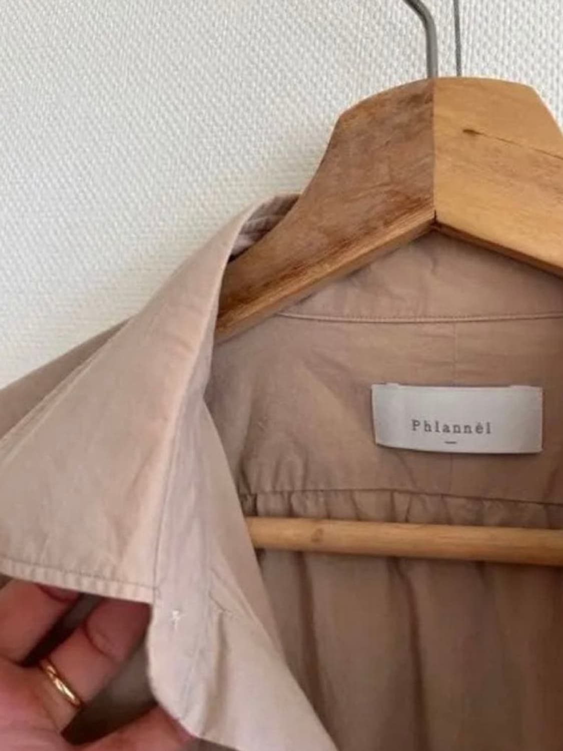 [3] phlannel 플라넬 셔츠 베이지 상품이미지3
