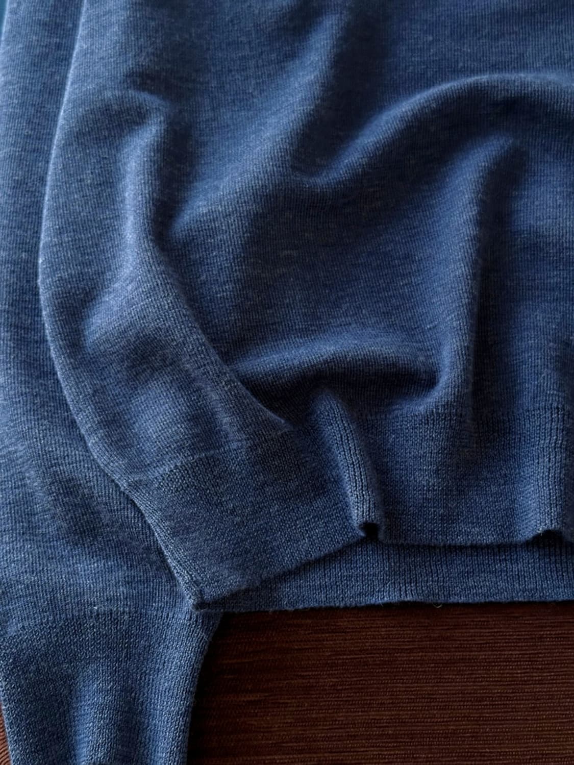 High gauge washable wool blend knit top 상품이미지4