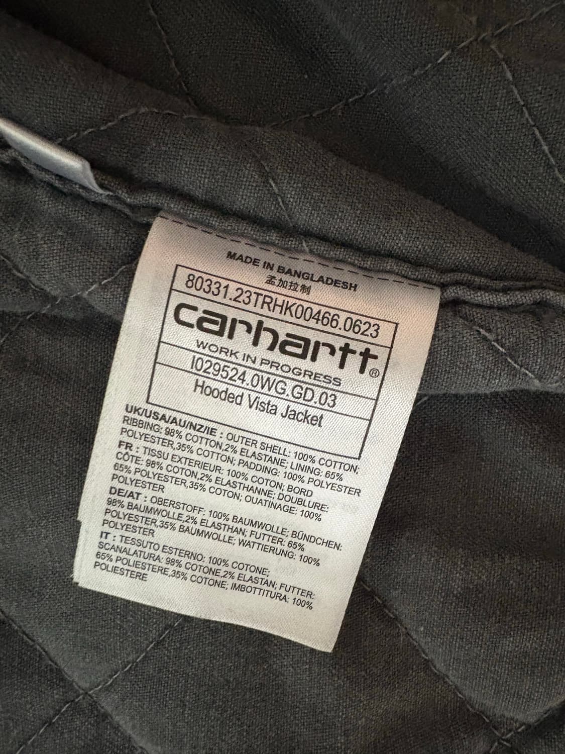 칼하트wip 비스타 s 상품이미지3