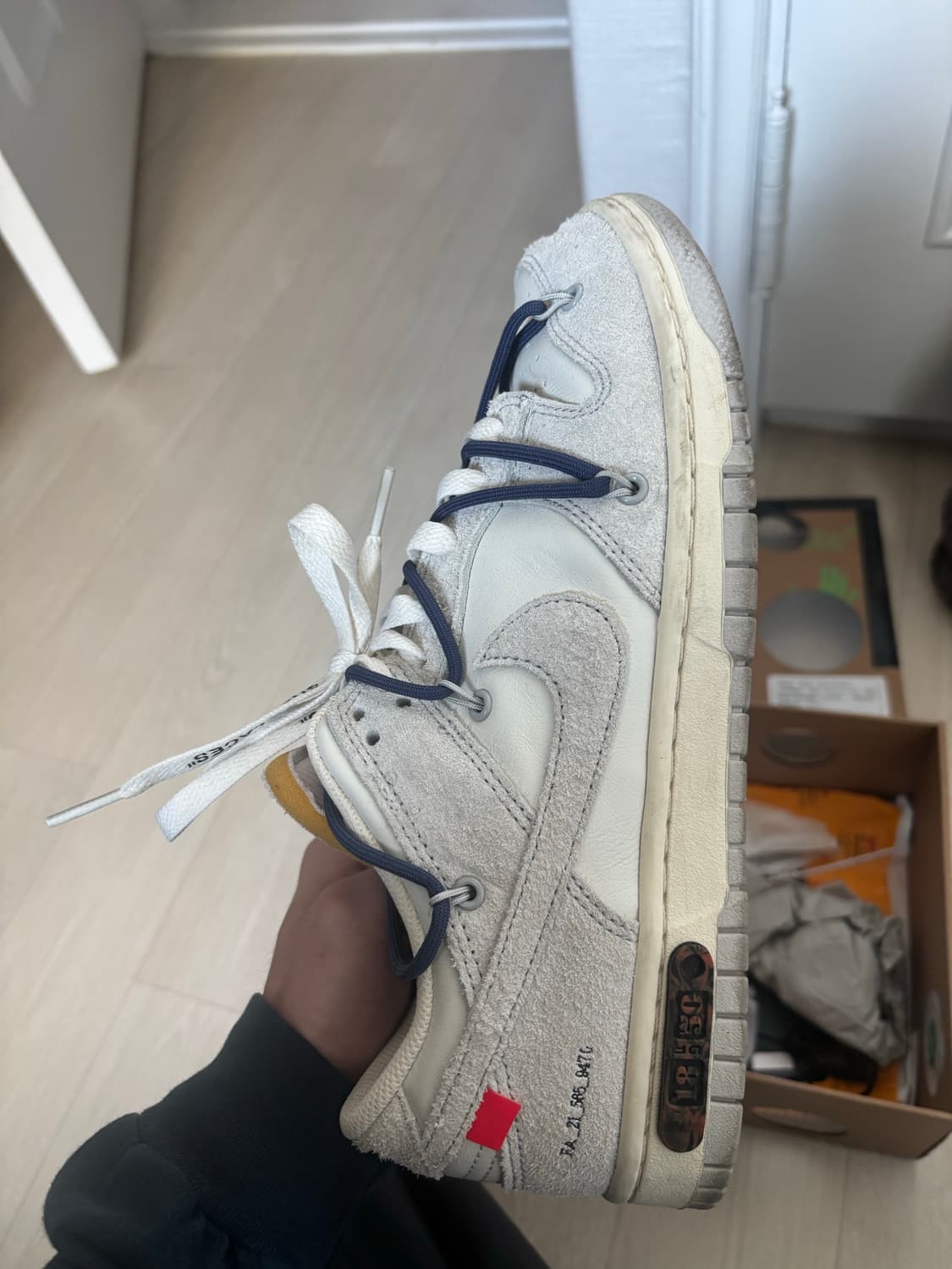 나이키 오프화이트 덩크 로우 265 상품이미지6