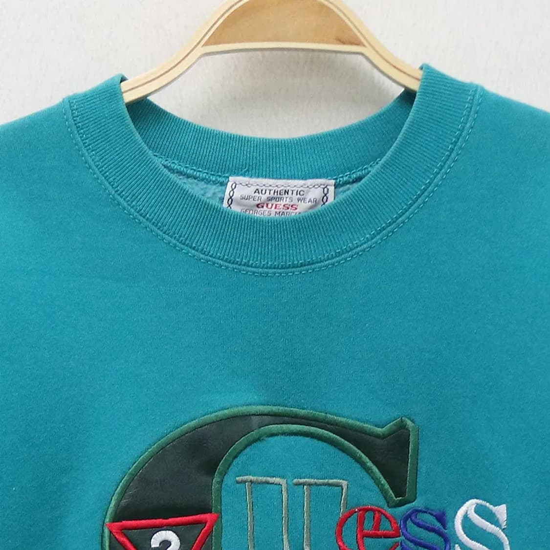 90'S 게스 자수 로고 맨투맨 61844 상품이미지3