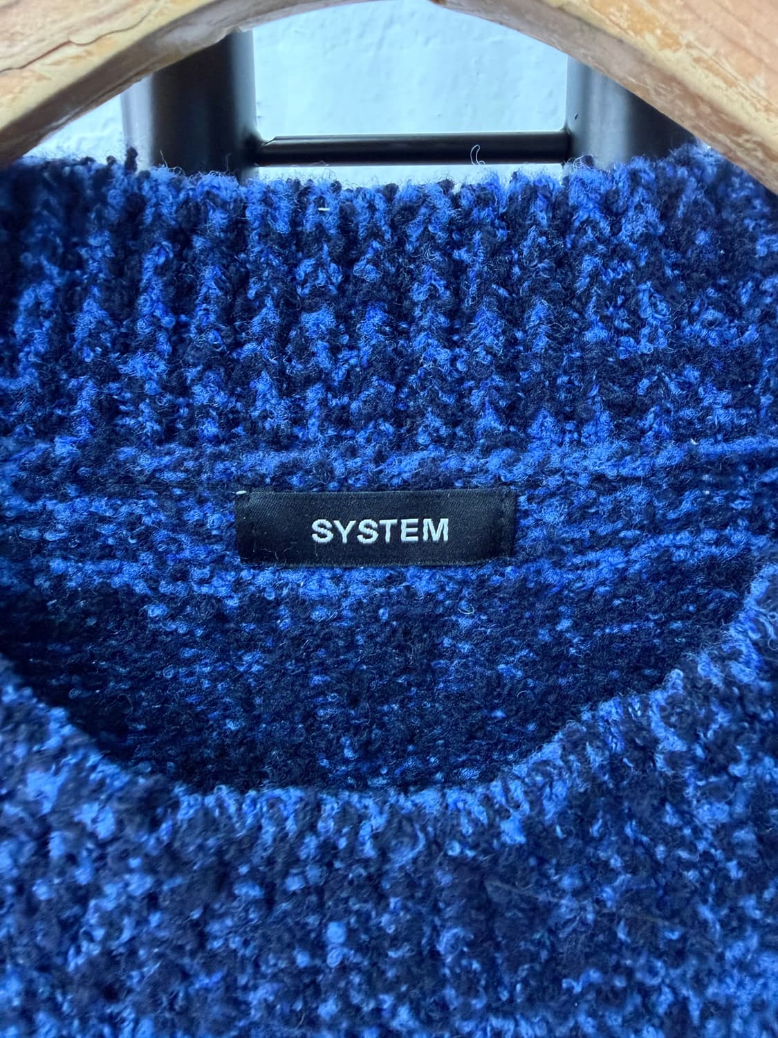 정품) 시스템옴므 한섬 23ss 오버핏 니트 100 상품이미지6