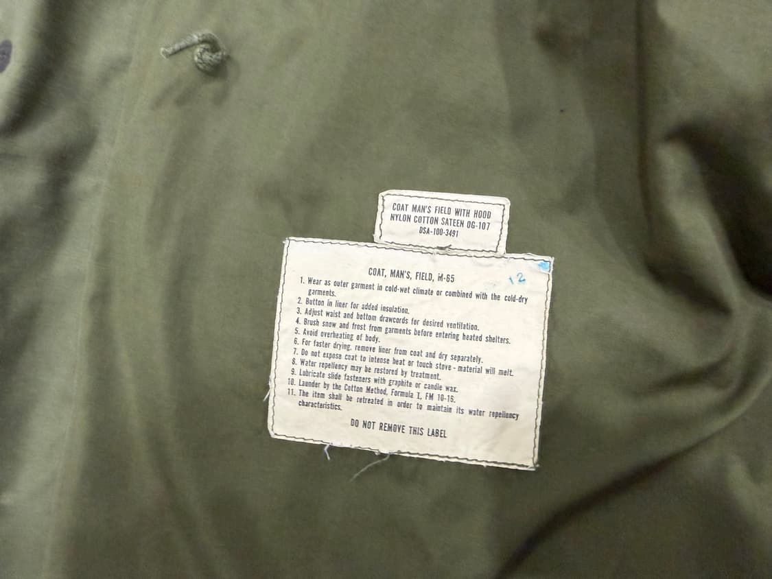 (소장용 초민트급) M65 필드자켓 스몰숏 상품이미지8
