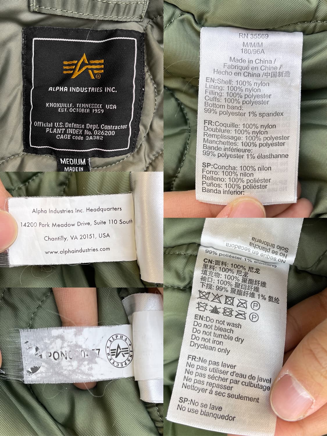 알파인더스트리 U.S.A.F CWU-45/P 플라이트 자켓 상품이미지8