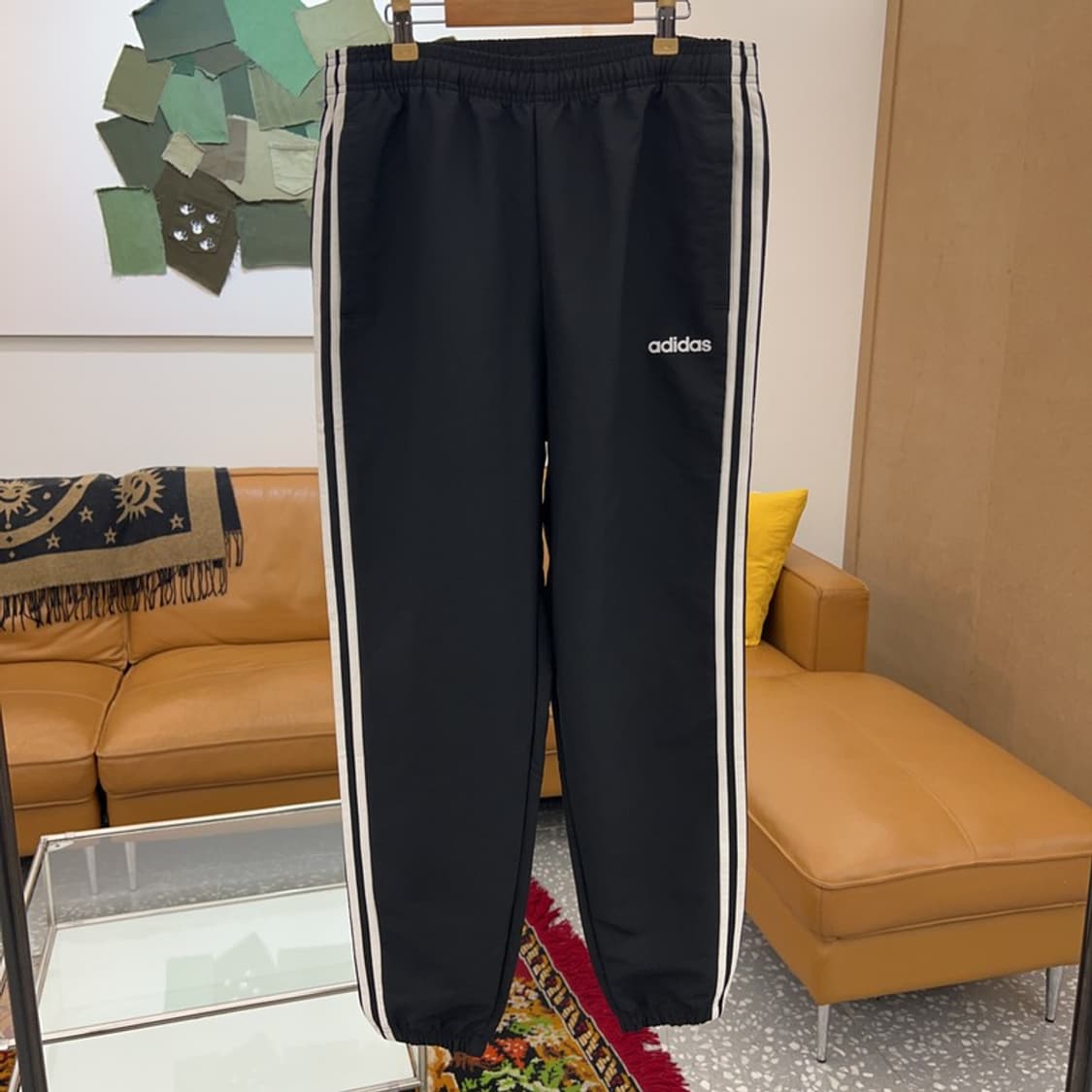 아디다스 스펠아웃 삼선 우븐 윈드 팬츠 츄리닝바지 L C04291  상품이미지1