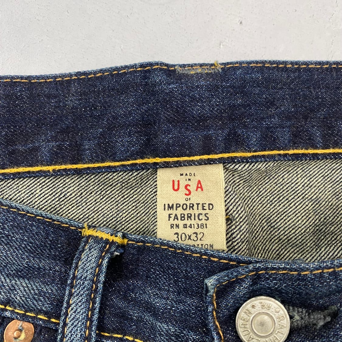 더블알엘 스티치 셀비지 데님 진 (30) 상품이미지10
