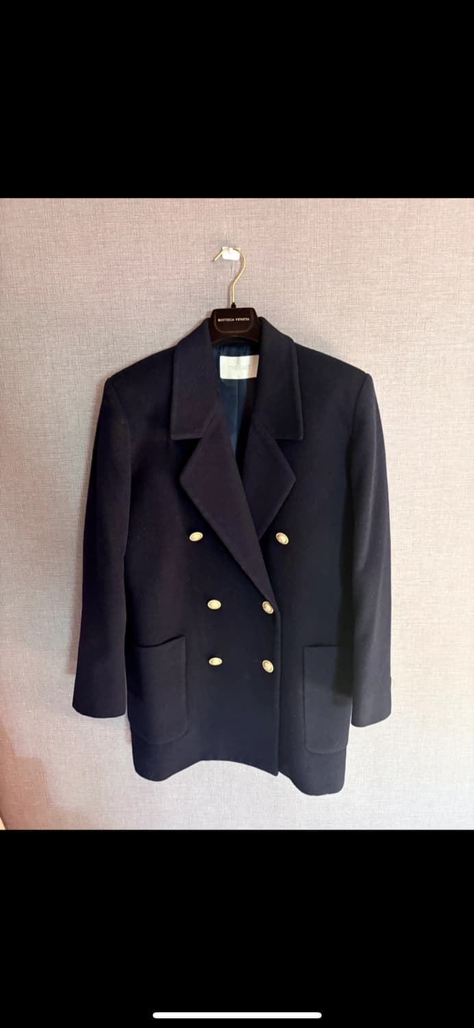 THE CAST 네이비 더블 울 자켓 JAPAN 상품이미지1