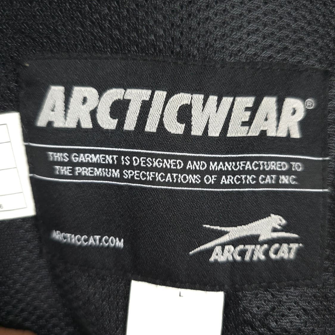 남성용 아틱웨어 Arcticwear 팀 자수 로고 블랙 자켓 L 상품이미지6