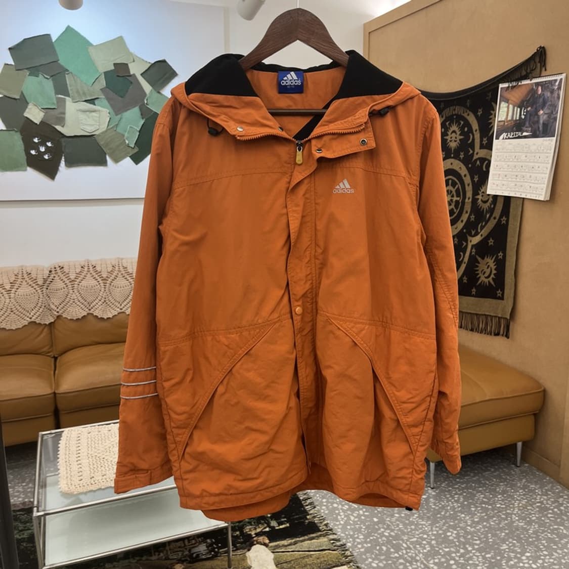 아디다스 올드스쿨 레트로 00s 오렌지 바람막이 자켓 105 C11520 상품이미지3