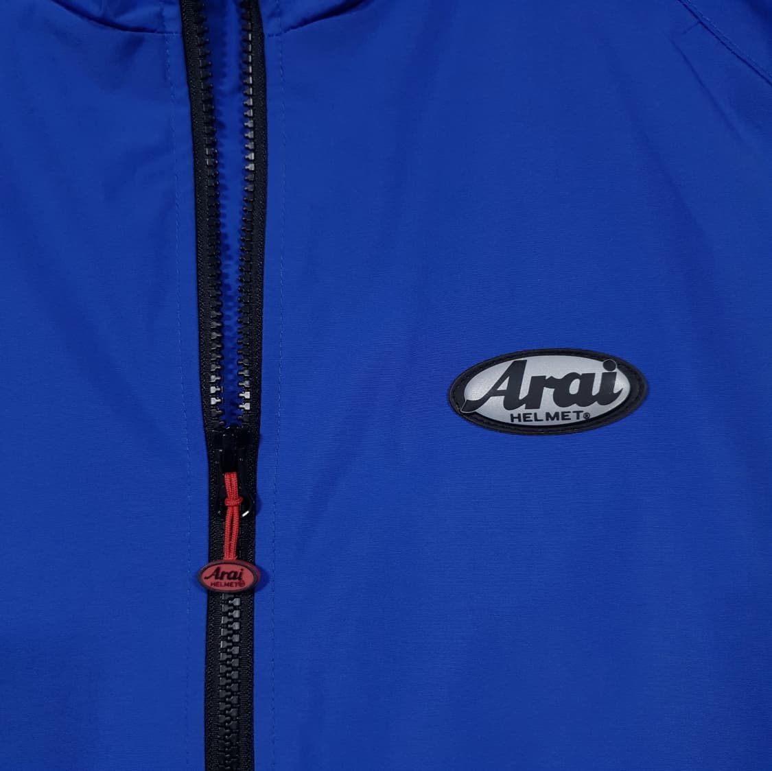M) Arai 아라이 빅로고 레이싱 바이크 바람막이 집업 자켓 블루 상품이미지5