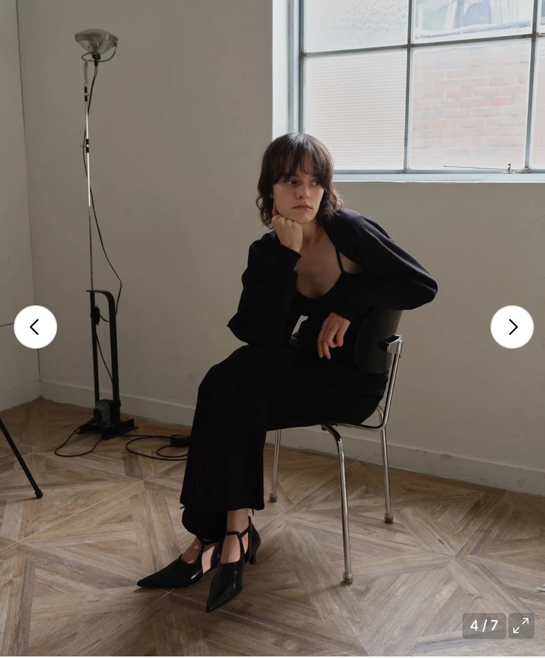 포허 코튼 더블 볼레로 -Black 상품이미지4