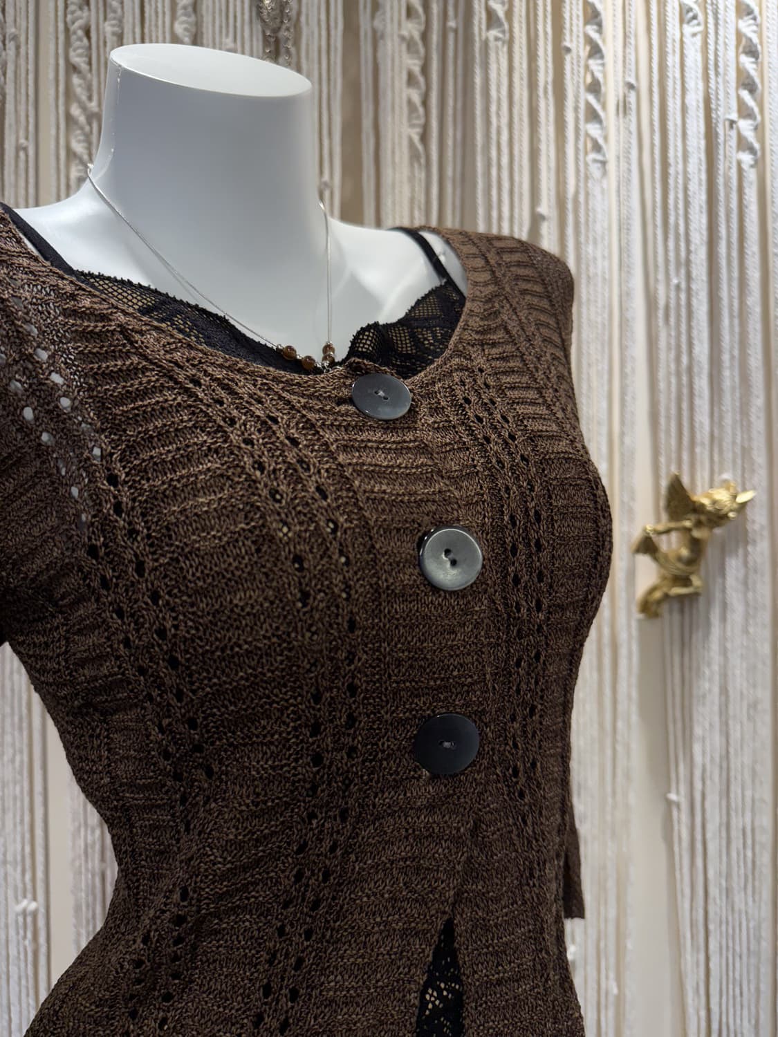 Net Button Cardigan 0066 상품이미지2