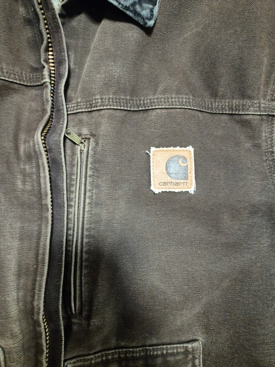 빈티지 칼하트 c61 다크브라운 자켓 상품이미지4