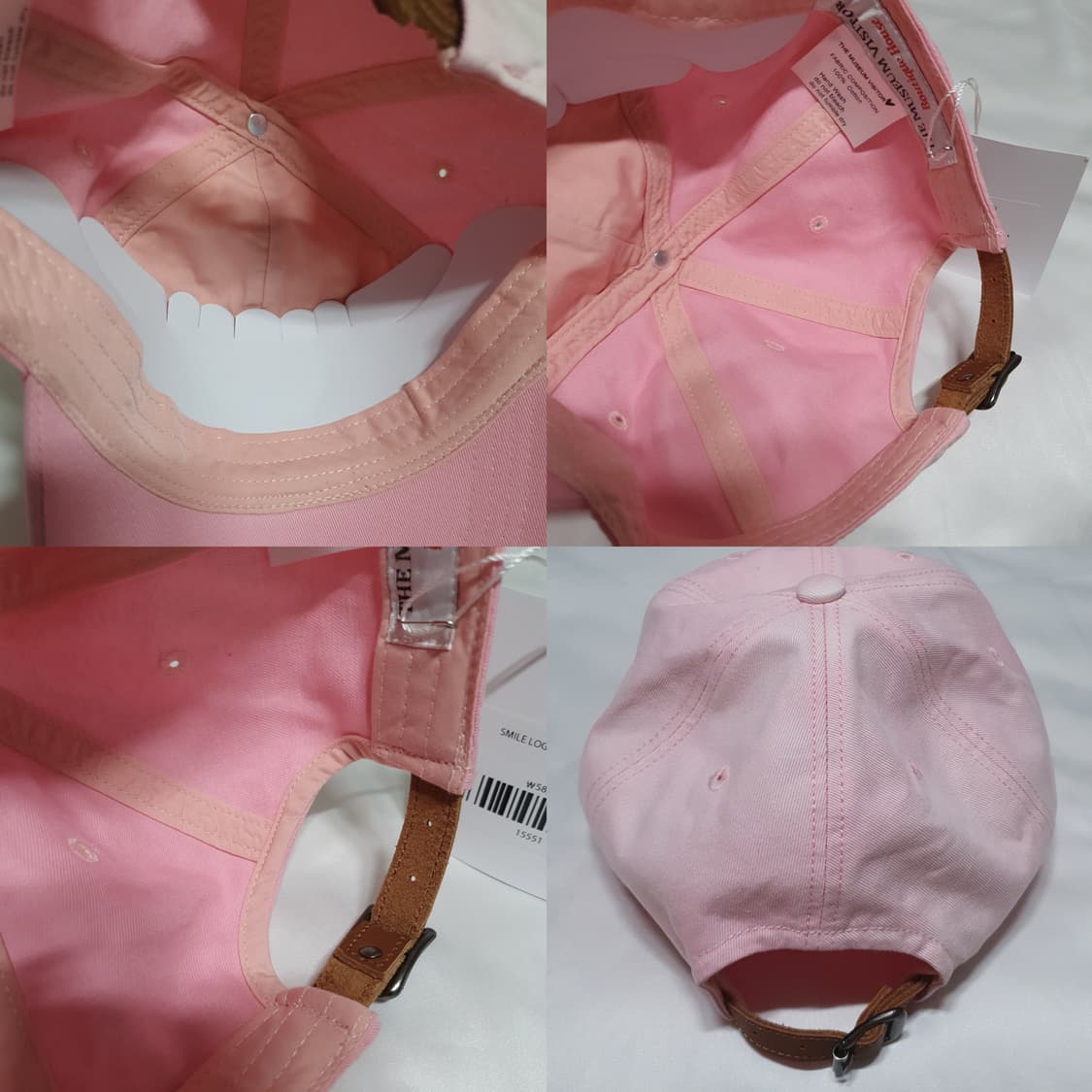 핑크 스마일 그라데이션 더뮤지엄비지터 모자 볼캡  상품이미지6