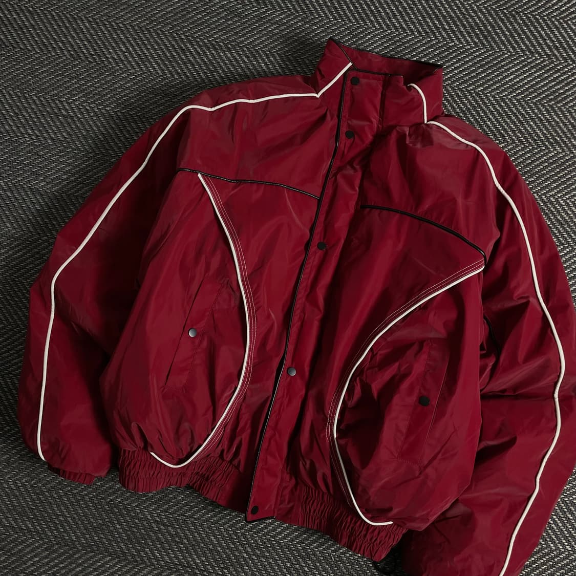 BOUND 빈티지 라이닝 사틴 바이커 자켓y 3165 상품이미지1