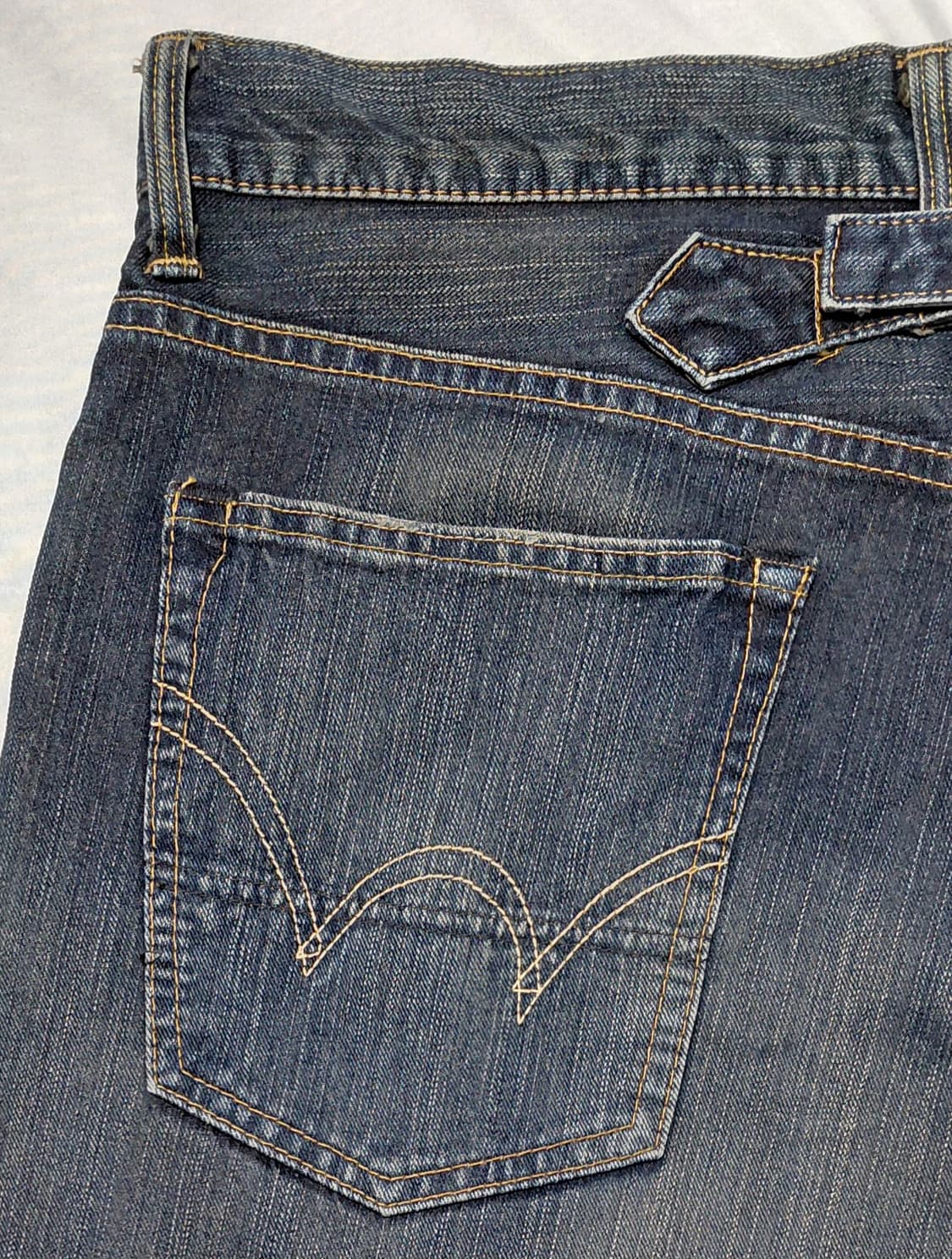 [34] 에드윈(EDWIN) LOT 505 빈티지 신치백 데님 반바지 상품이미지8