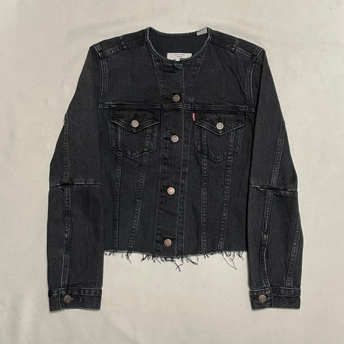S 리바이스 흑청 트러커 데님 자켓 상품이미지2