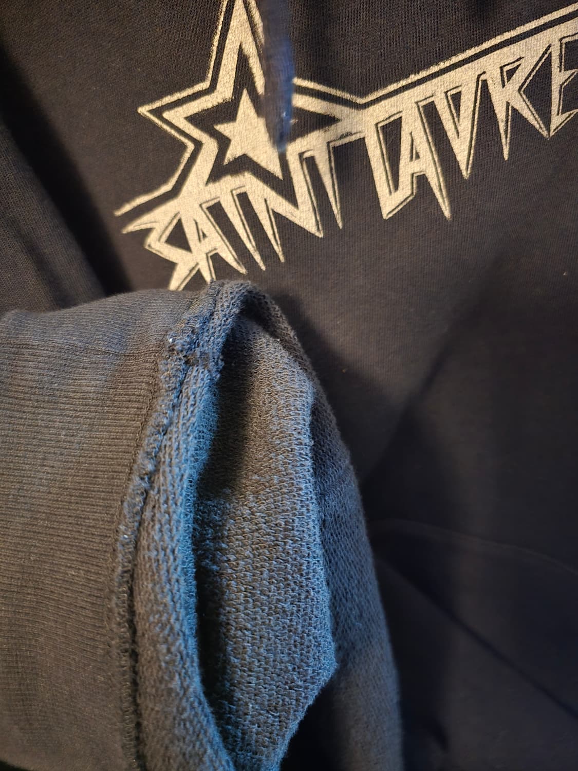 생로랑 스타로고 후드 xl사이즈입니다. 상품이미지4