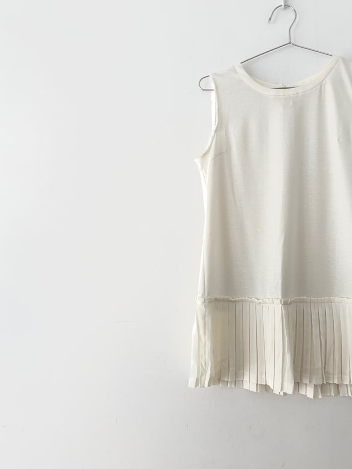 Tassel hem sleeve blouse / ivory 상품이미지2