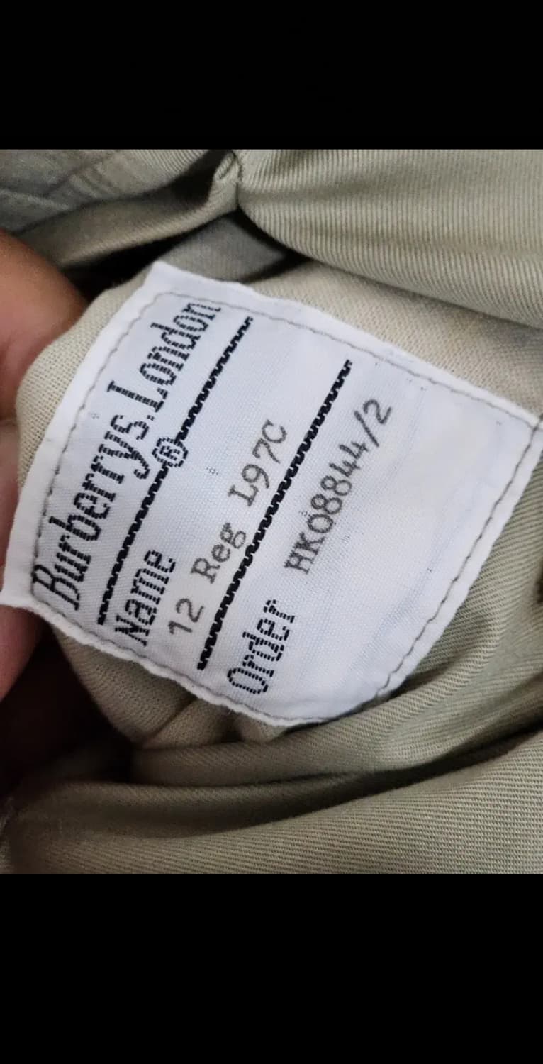 (L) 버버리 트렌치코트 더블 견장 벨트 내피세트 매장판  상품이미지4