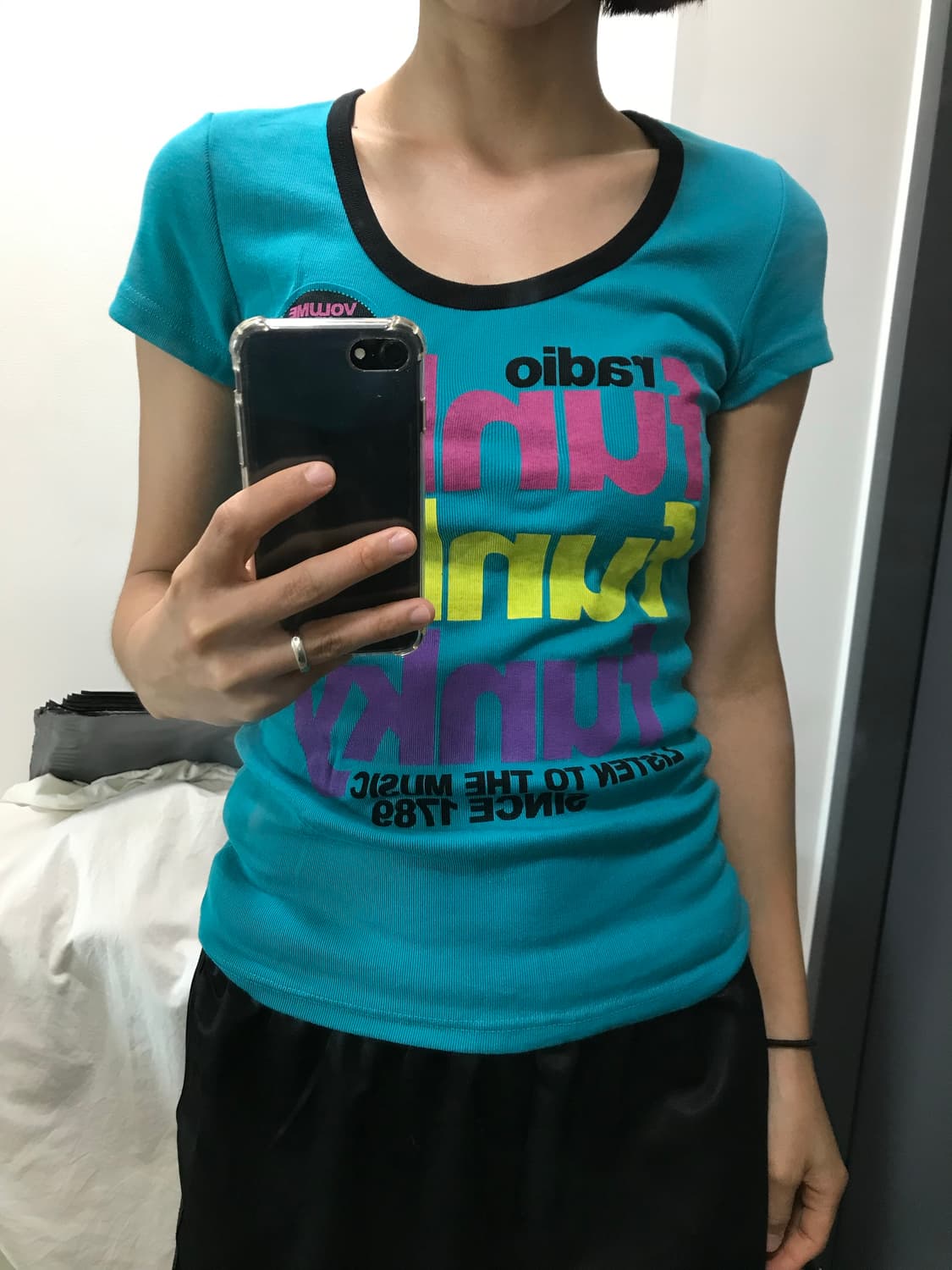 빈티지 영문 페인팅 펑키 반팔T 상품이미지5