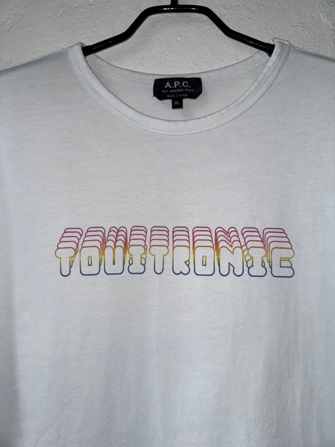 [XL]A.P.C. 아페쎄 화이트 반팔티셔츠 상품이미지3