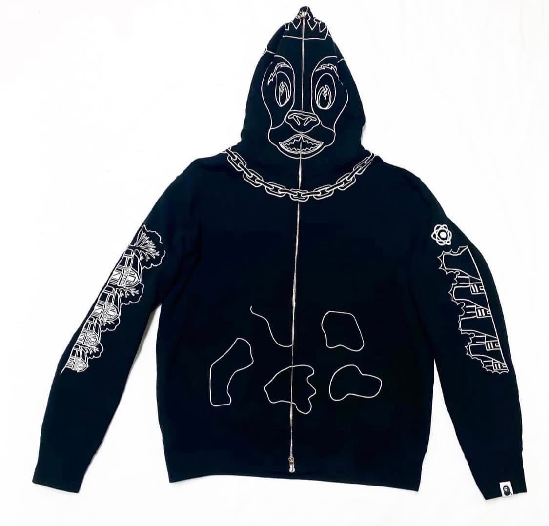 베이프 아오야마 홀스타인 풀자수 집업 상품이미지1