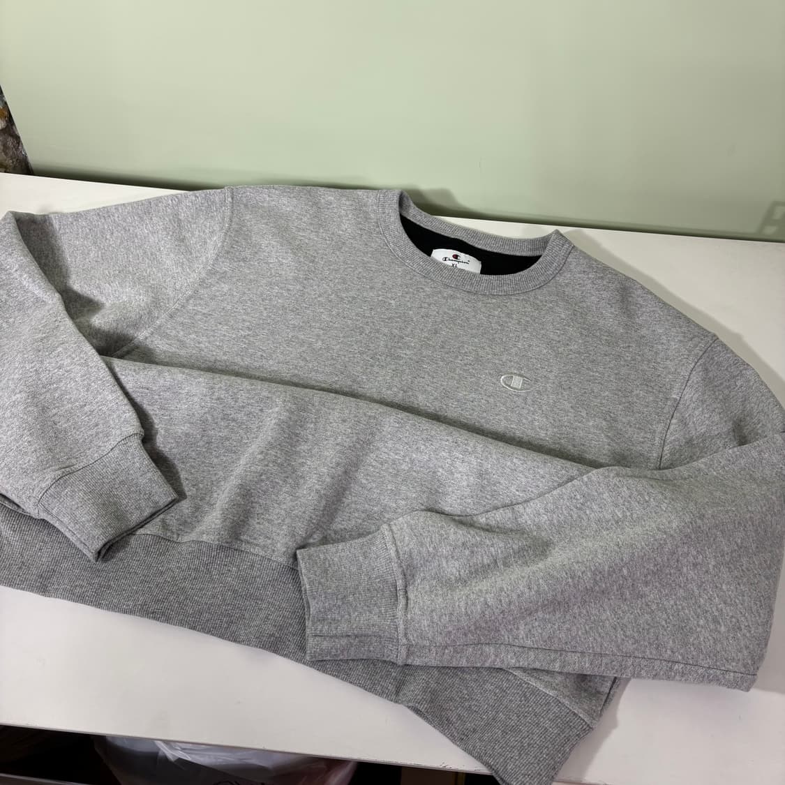 XL 챔피온 그레이 맨투맨 상품이미지2