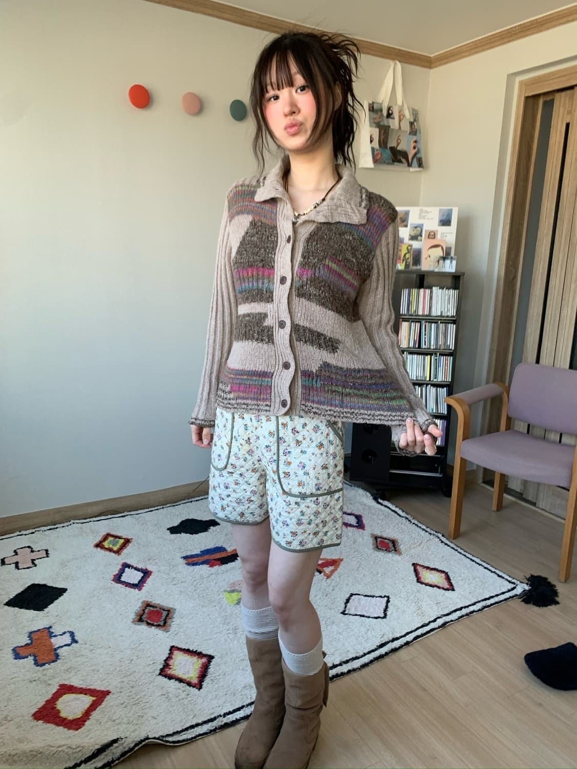 ethnic rainbow knit .. 상품이미지3