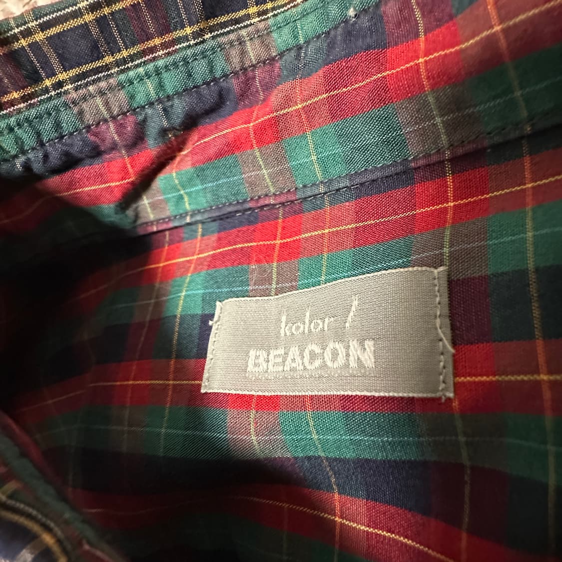 KOLOR BEACON japan made multicheck shirt 상품이미지3