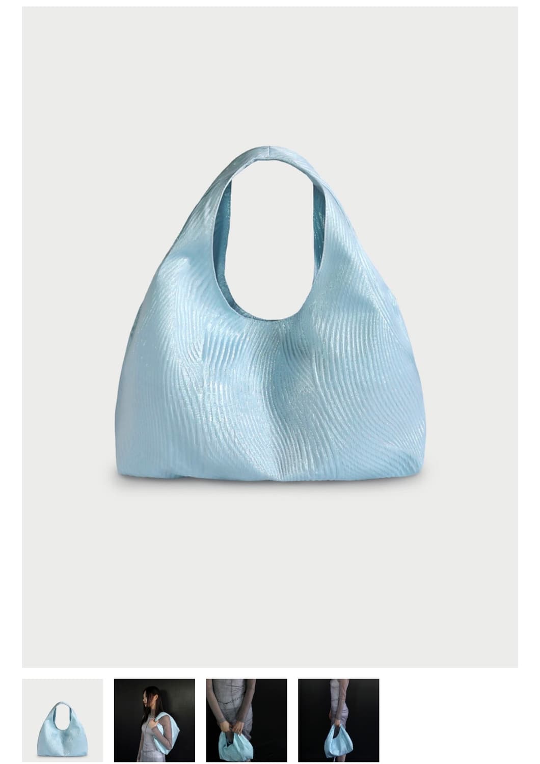 피시아 PICEA 드레이프 미니 가방 Draped Mini Bag 숄더백 상품이미지1