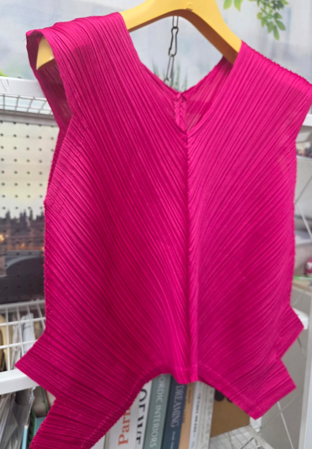 플리츠플리즈 이세이미야케 66 핫핑크 플리츠 나시 민소매 (3) WM94 상품이미지2