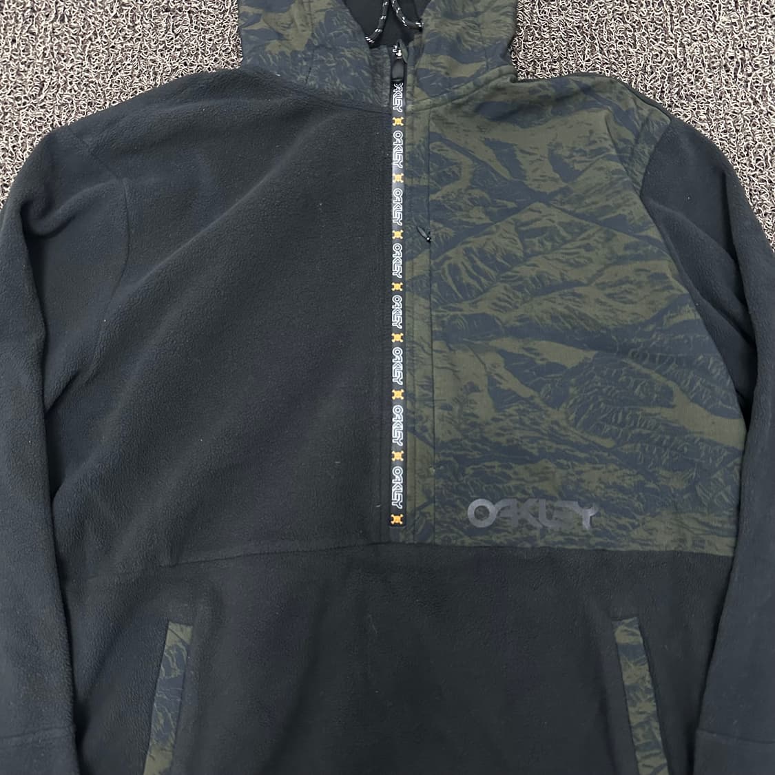 OAKLEY 오클리 해골 반집업 후드티 2XL 상품이미지3