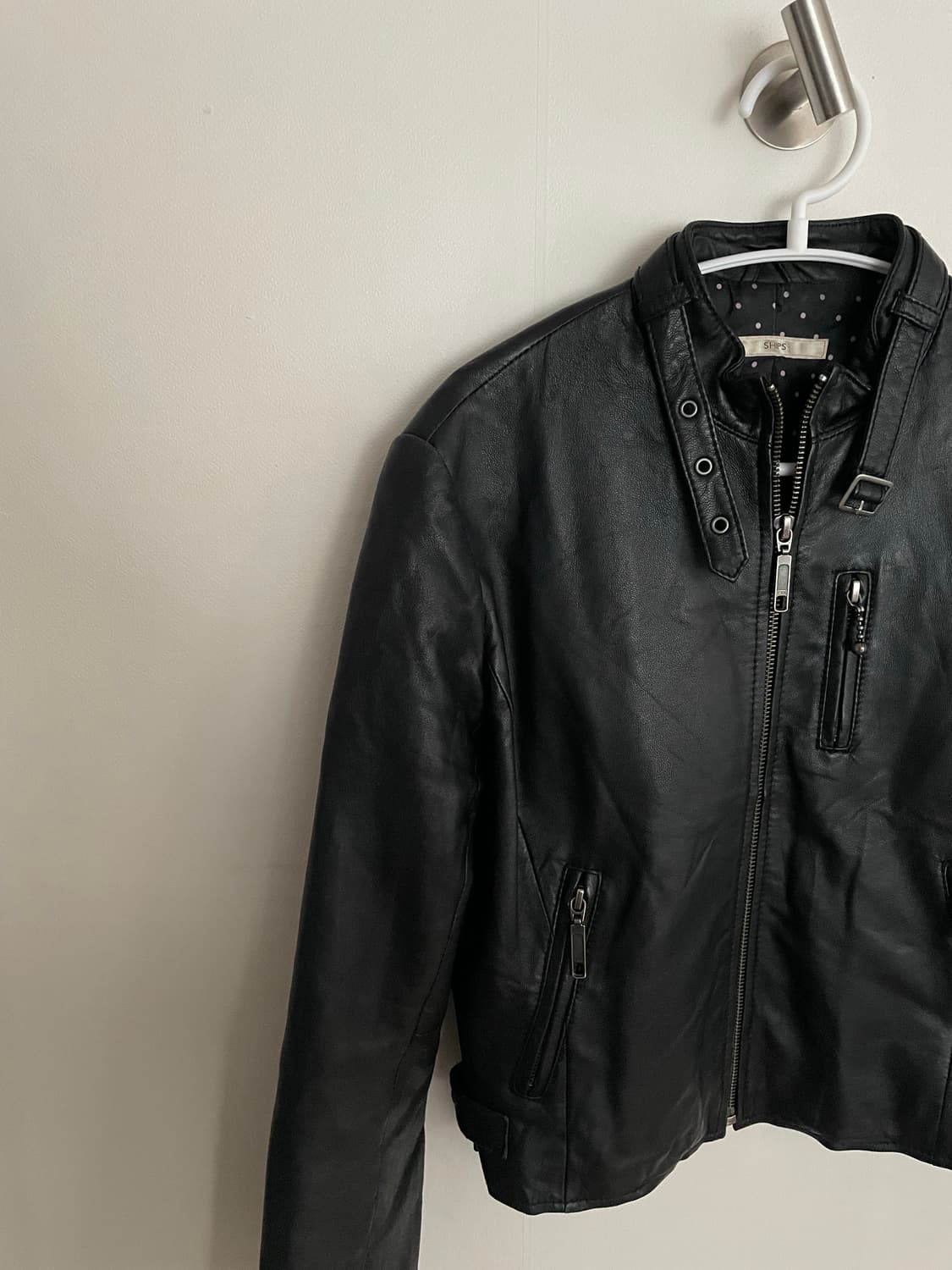 ships 양가죽 레더 자켓 상품이미지3