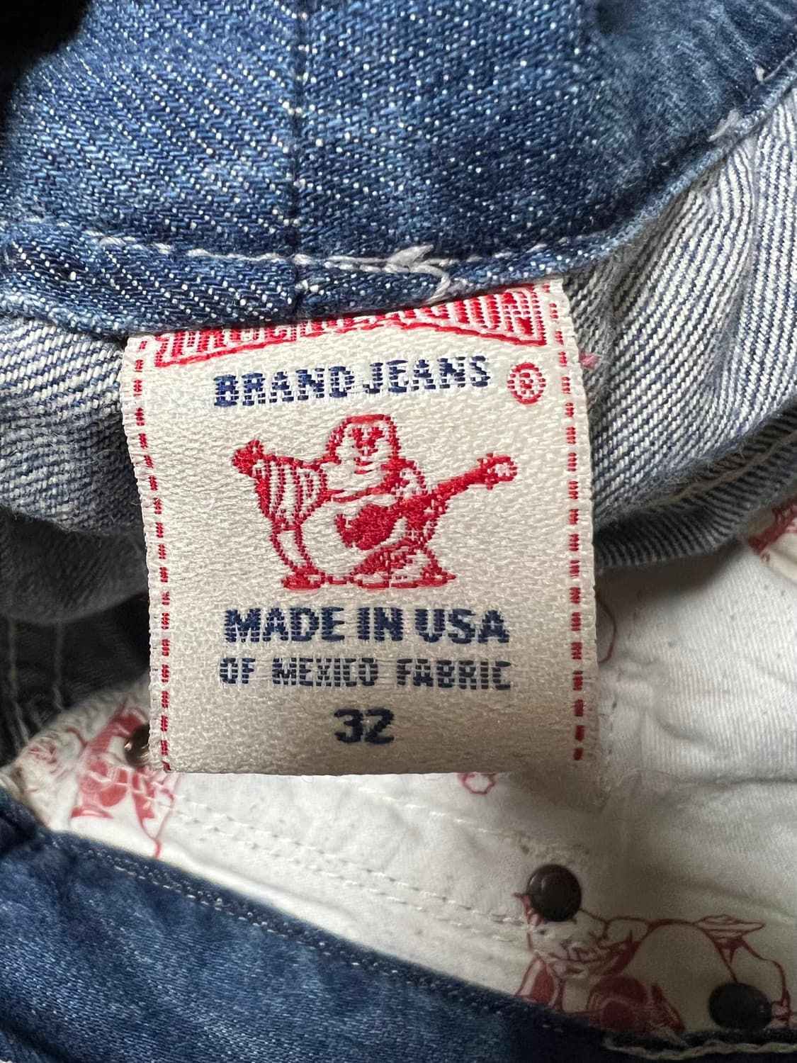 트루릴리젼 워싱 인디고 데님 32 상품이미지5