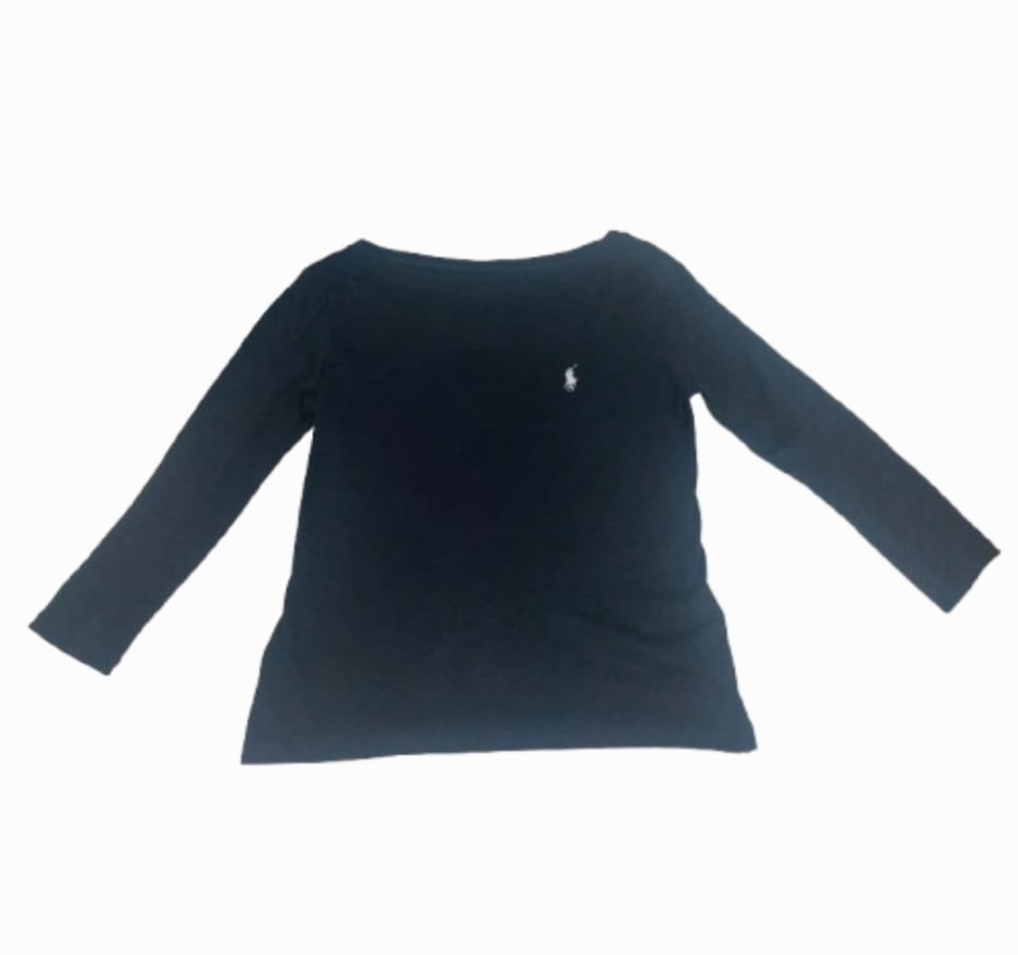 폴로 랄프로렌 7부 보트넥 롱슬리브 블랙 상품이미지2