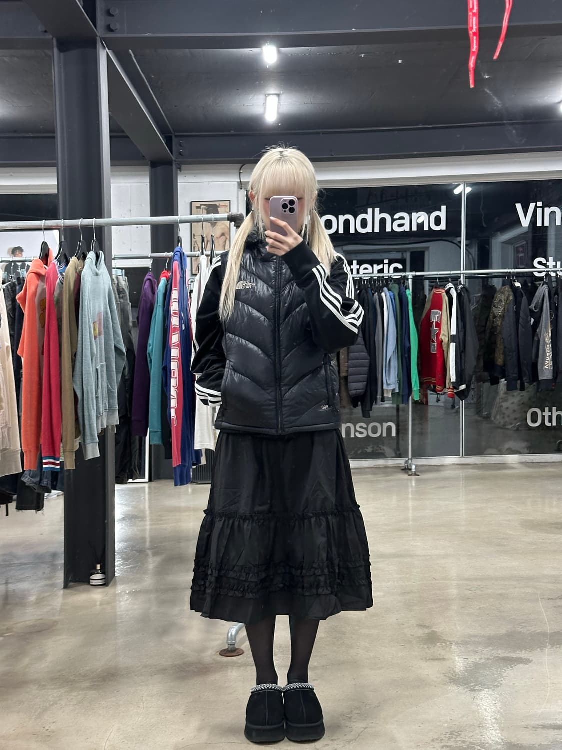 노스페이스 패딩 조끼 블랙 상품이미지4