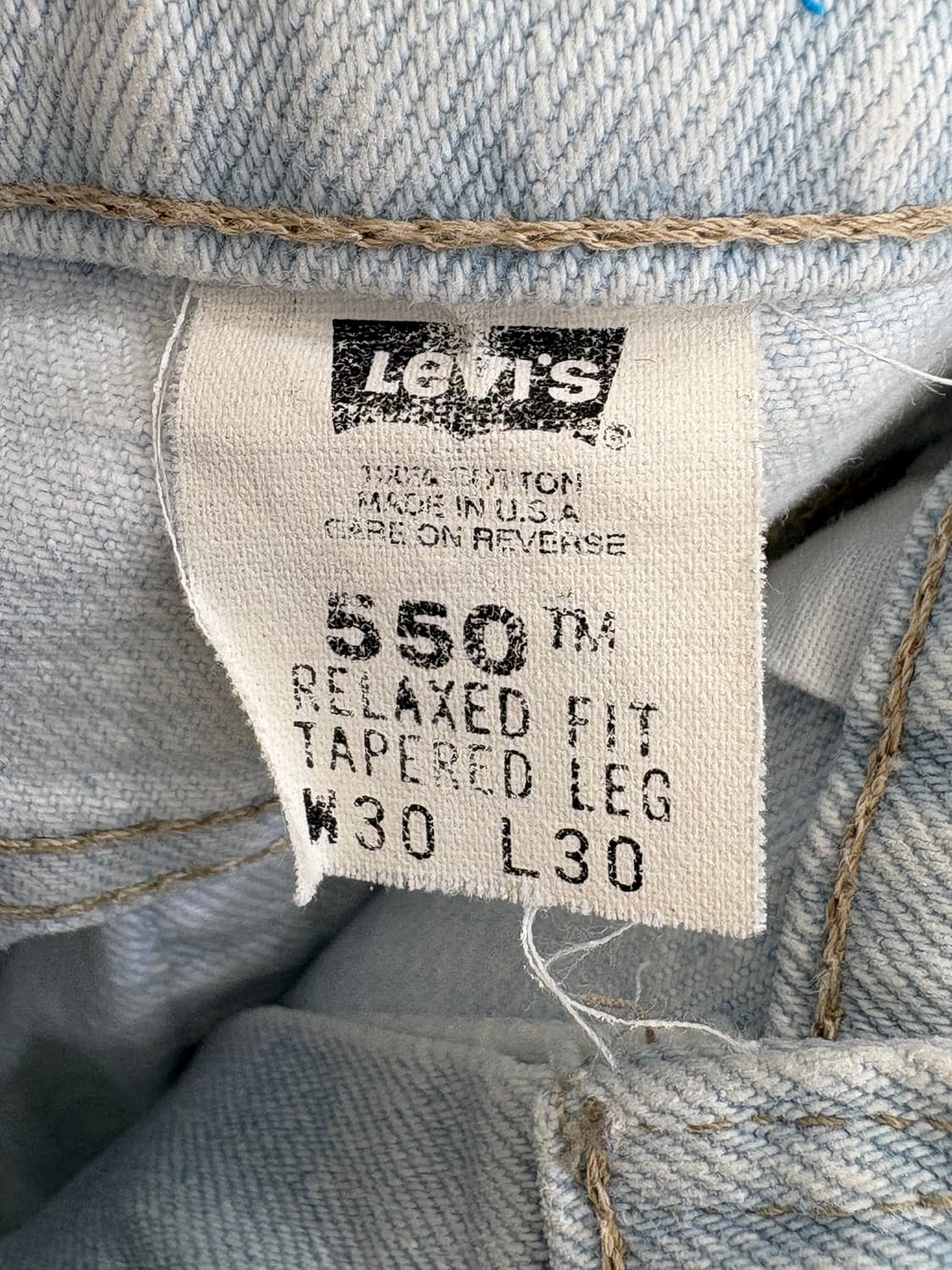 LEVIS 550 (Made in USA) 데님팬츠 상품이미지7