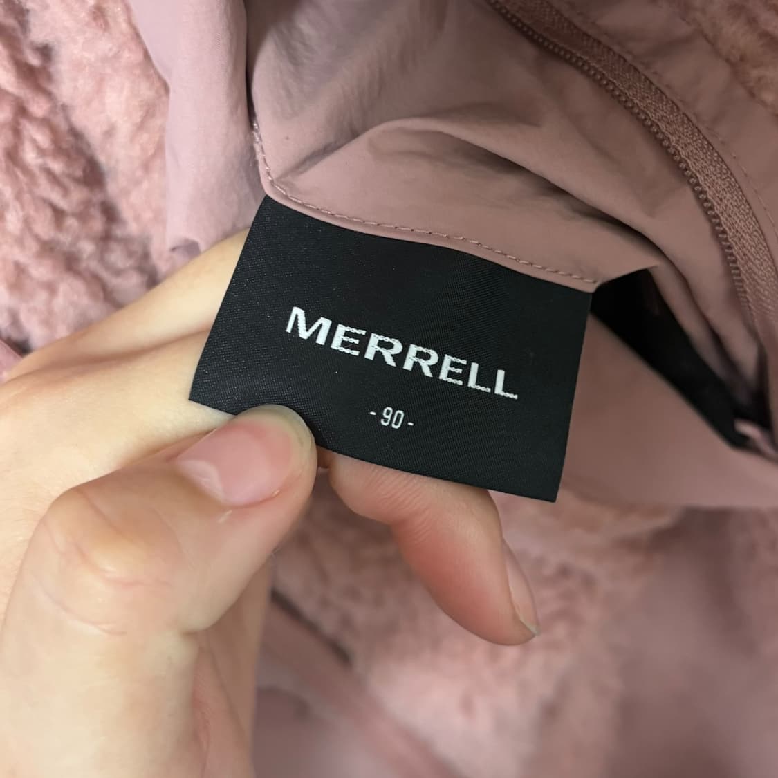 3710 머렐 핑크 리버시블 양면 퍼코트 롱점퍼 상품이미지7