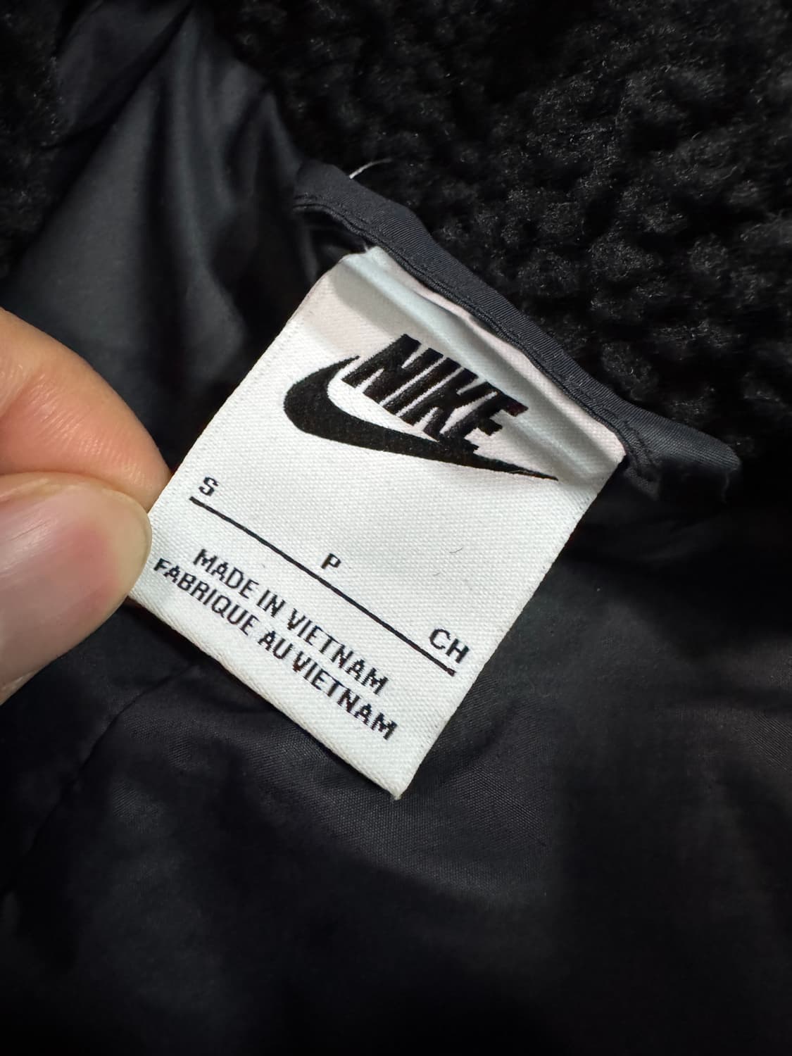 여성 나이키 21년도 쉐르파 후리스 롱 자켓 블랙 상품이미지3