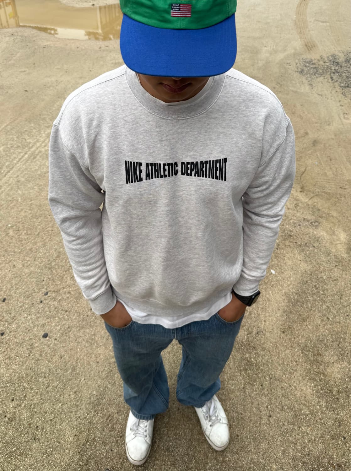 00s Nike sweat 나이키 아치 레터링 스웻셔츠 맨투맨 상품이미지1