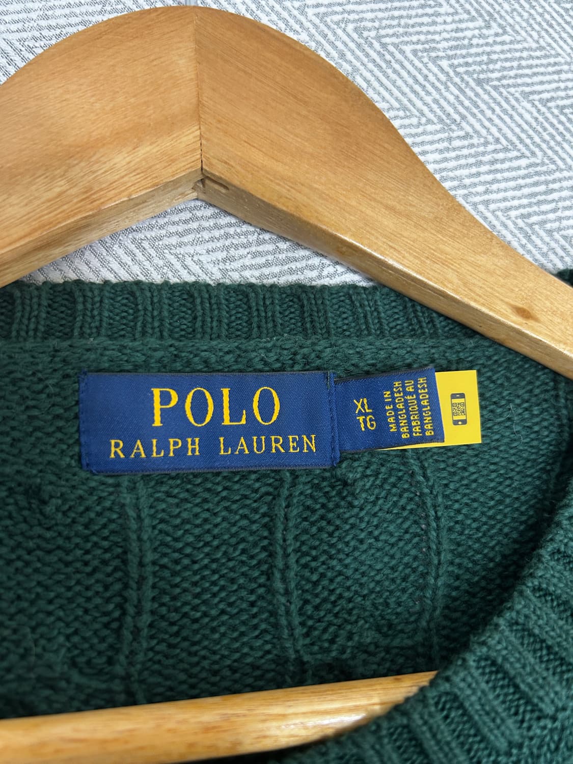 폴로 랄프로렌 케이블 니트 그린 남성 XL 105 상품이미지6